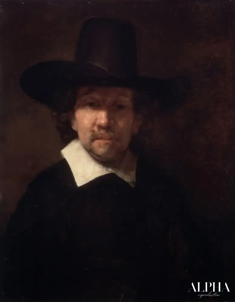 Portrait du poète Jeremias de Decker - Rembrandt van Rijn - Reproductions de tableaux et peintures haut de gamme