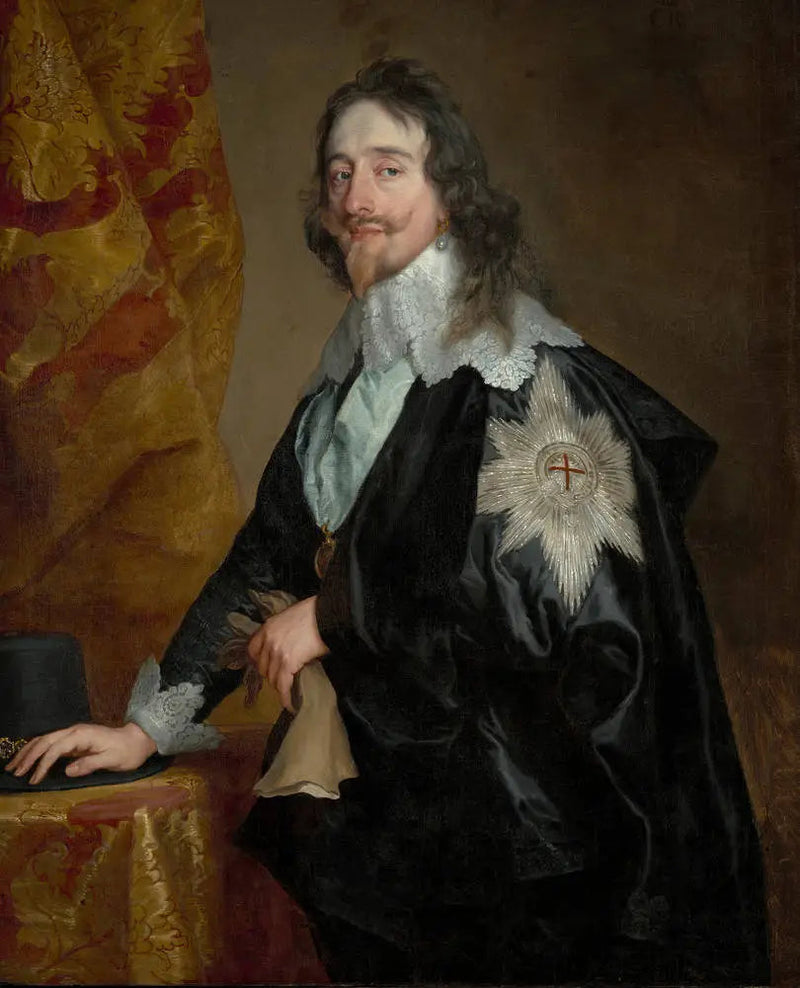 Portrait du roi Charles Ier (1600-1649), avec l'Ordre de la Jarretière - Antoine van Dyck