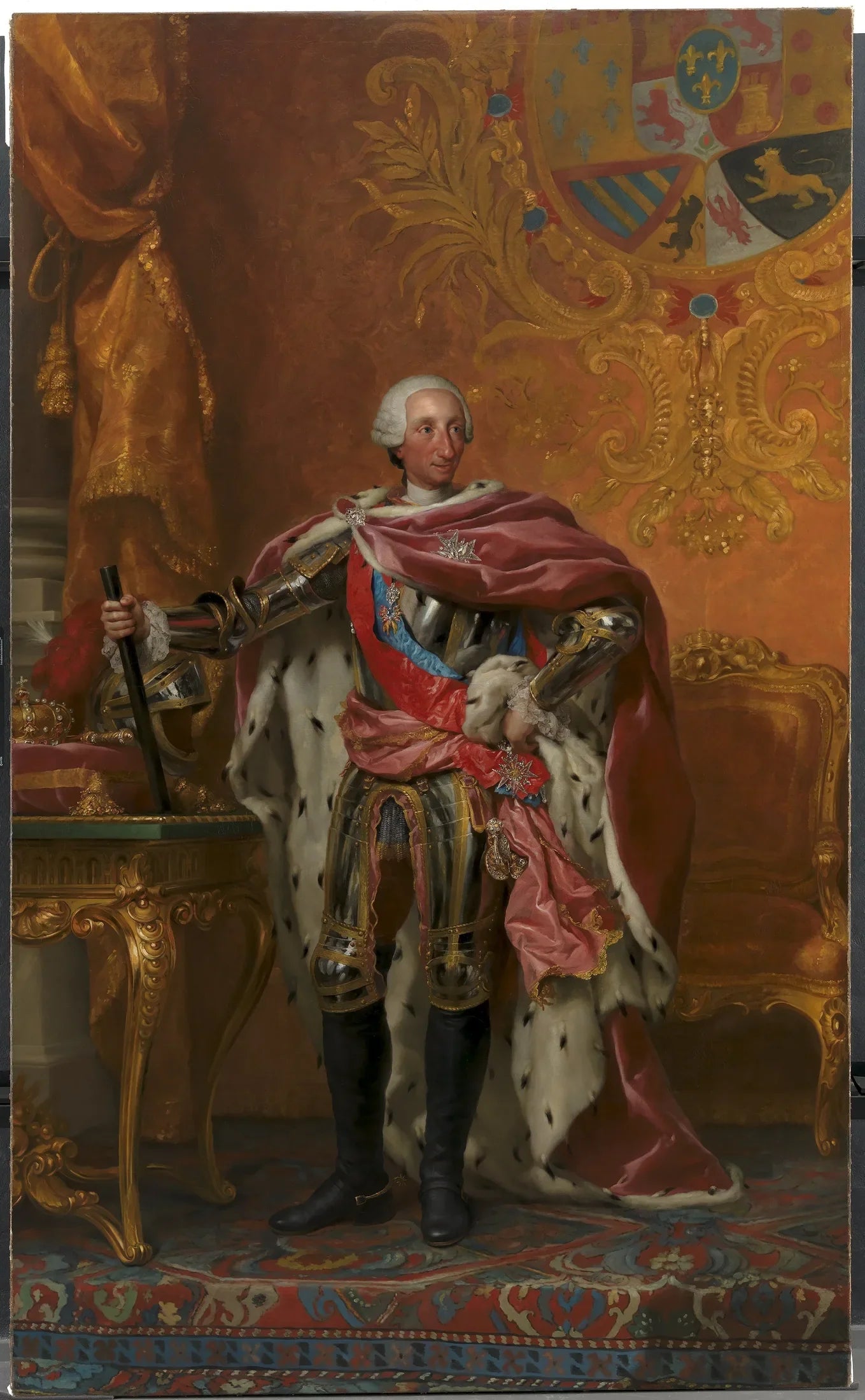 Portrait du roi Charles III d'Espagne - Anton Raphael Mengs image 1 reproduction de peinture à l’huile