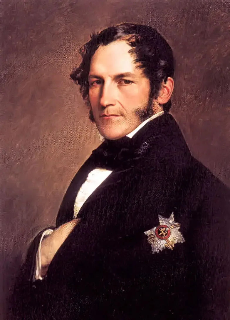 Portrait du roi Léopold Ier en habit noir - Franz Xaver Winterhalter