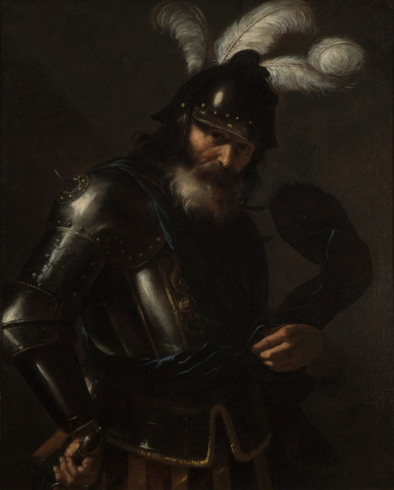 Portrait d'un chevalier en armure - Mattia Preti