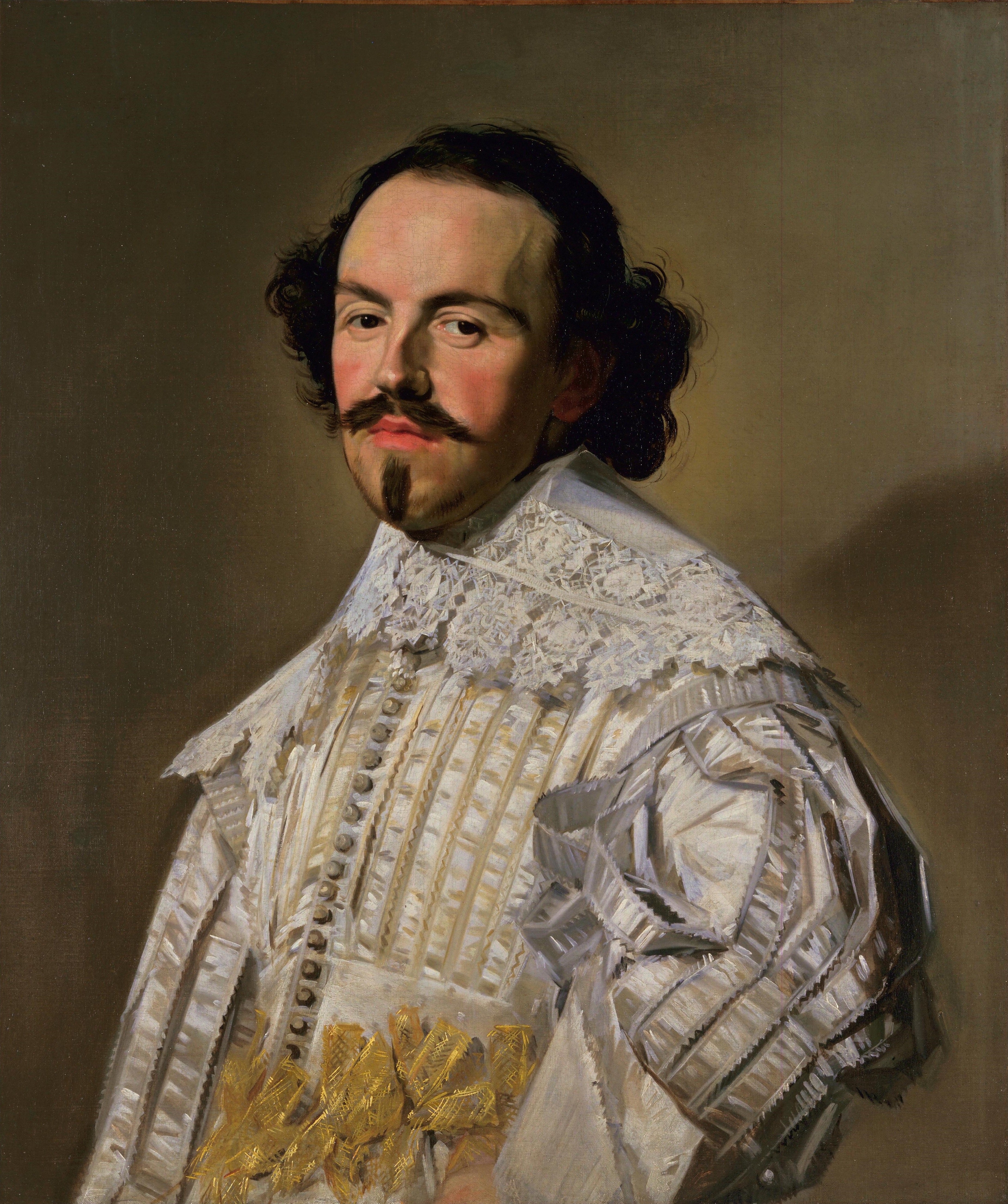 Portrait d'un gentilhomme en blanc - Frans Hals