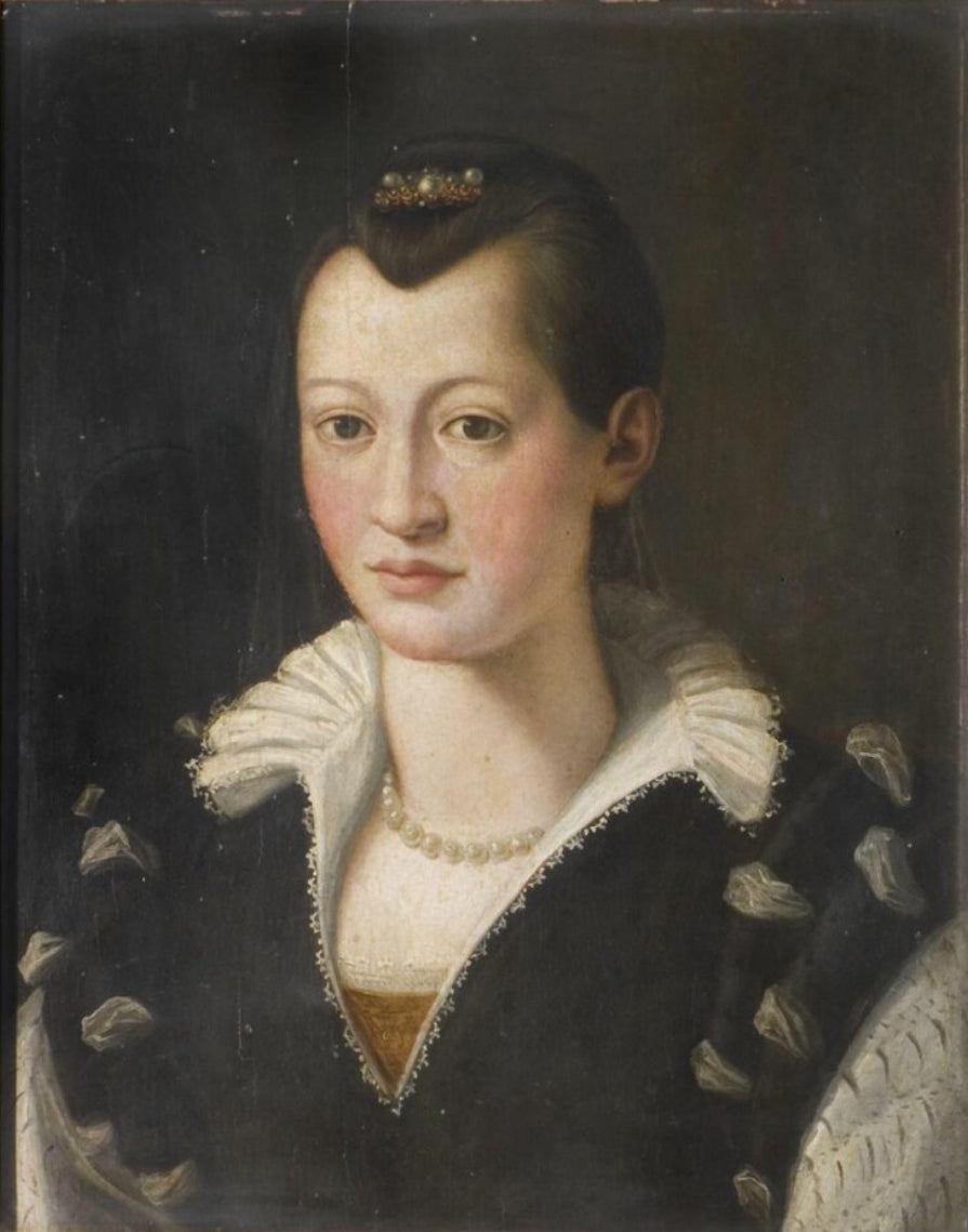 Portrait d'une dame en robe noire - Bronzino