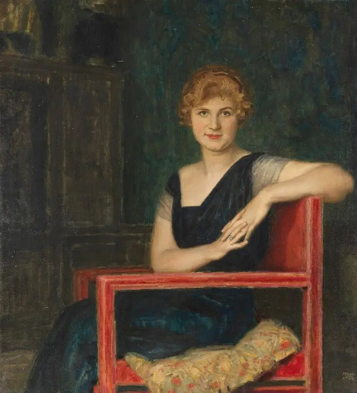 Portrait d'une dame - Franz Von Stuck