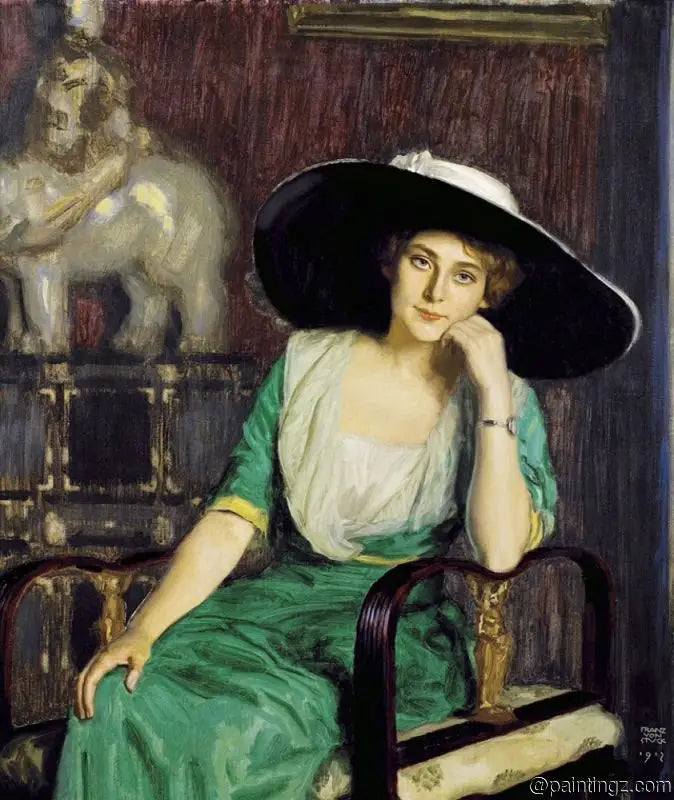 Portrait d'une Dame - Franz Von Stuck
