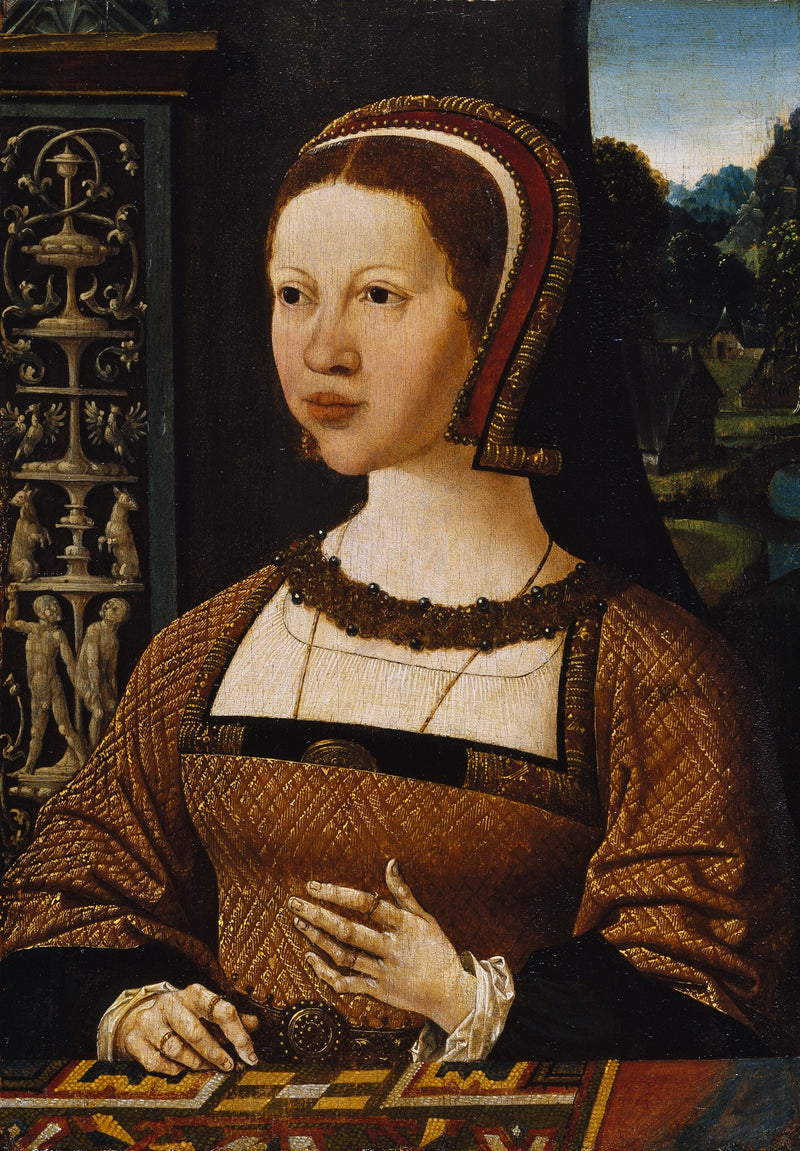 Portrait d'une femme, peut-être Élisabeth du Danemark - Jacob Cornelisz van Oostsanen