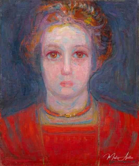 Portrait d'une fille 1908 - Mondrian - Reproductions de tableaux et peintures haut de gamme