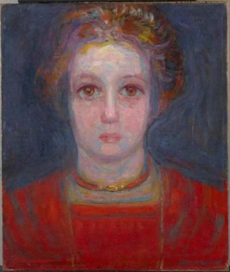 Portrait d'une fille en rouge - Piet Mondrian
