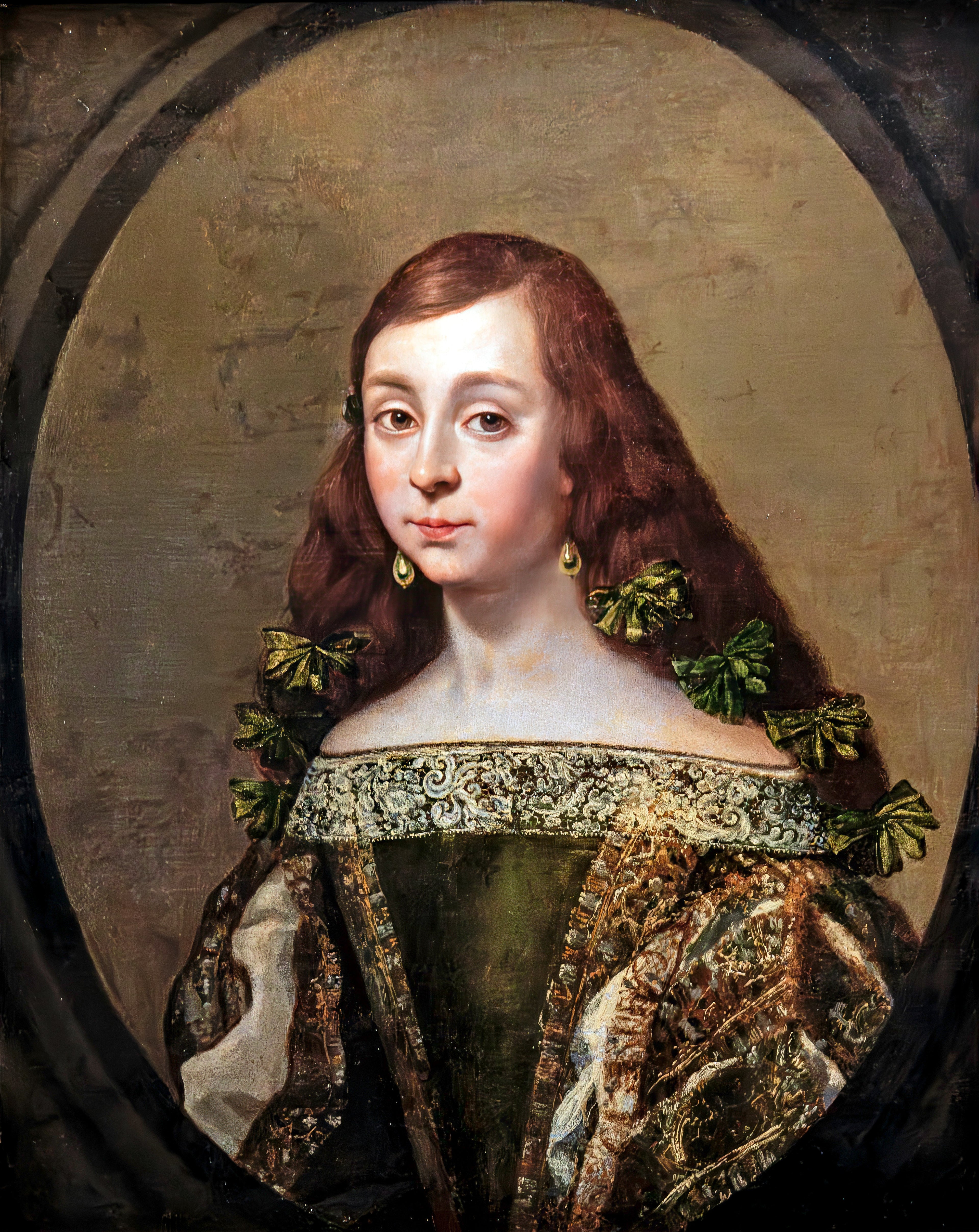 Portrait d'une jeune fille de Madrid - Claudio Coello