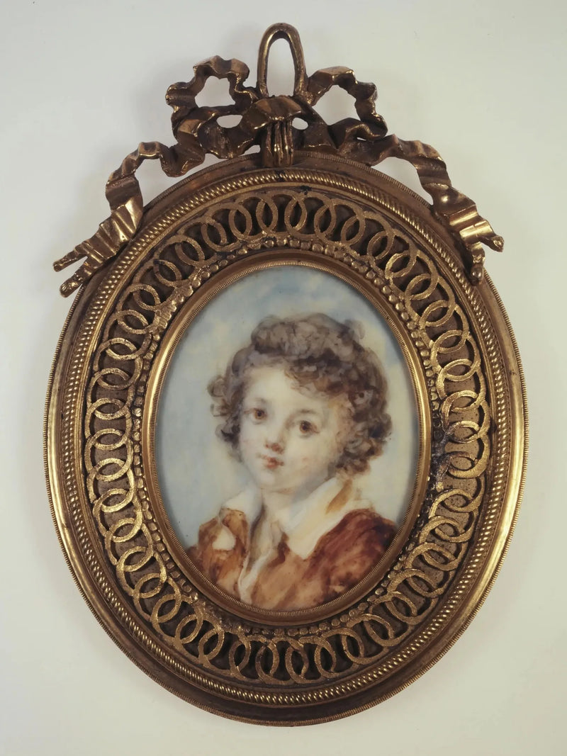 Portrait en buste d'un jeune garçon - Jean-Honoré Fragonard