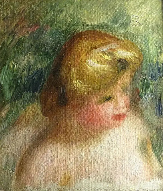 Portrait en buste d'une jeune femme - Pierre-Auguste Renoir