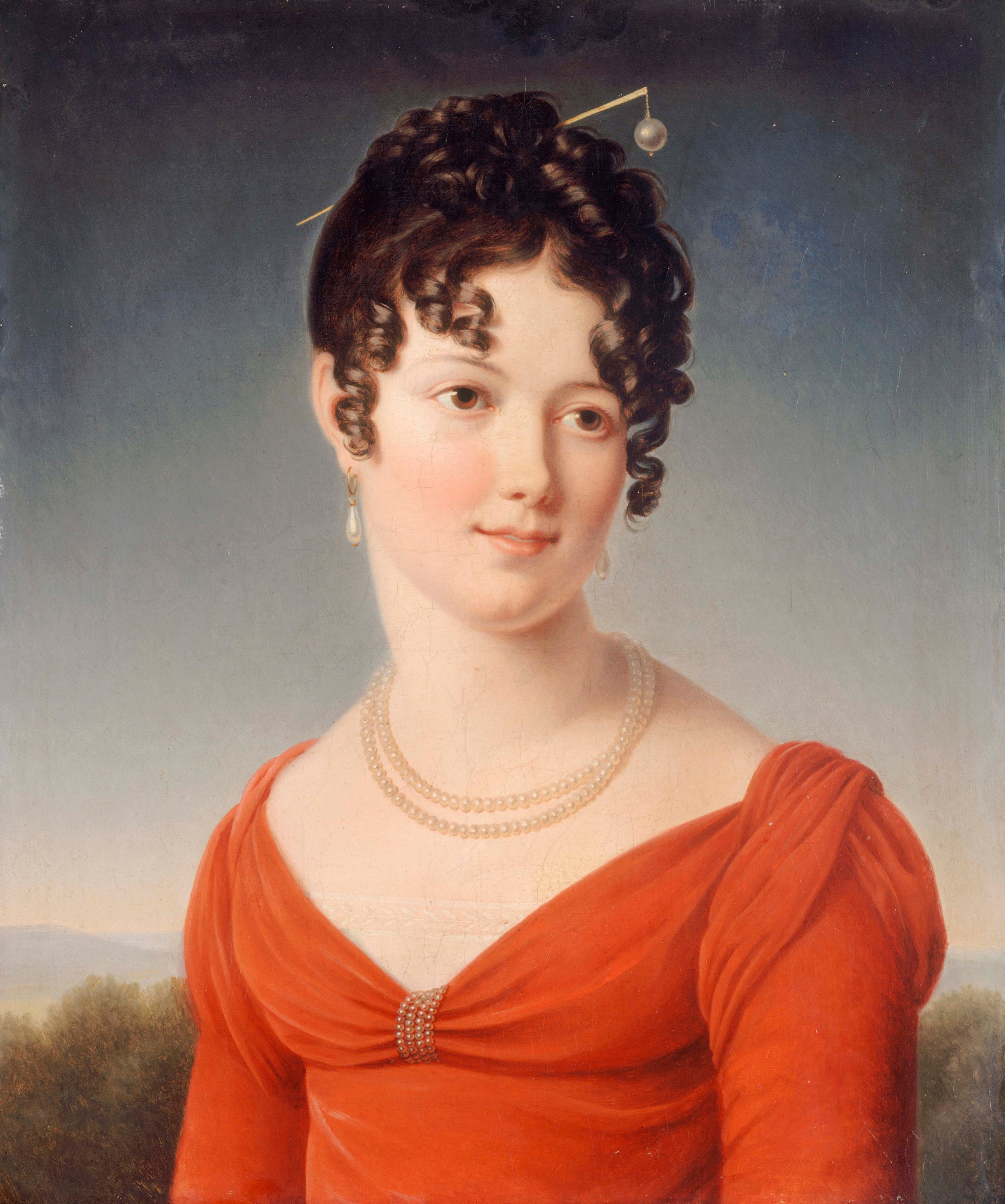 Portrait en buste d'Alexandrine-Anne de la Pallu, marquise de Flers (1786-1832) - François Gérard