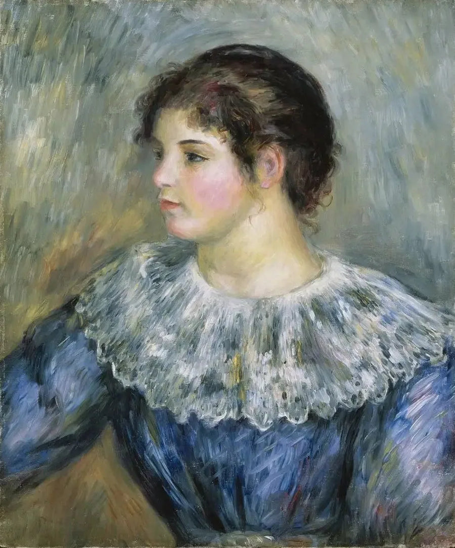 Portrait en buste de jeune fille - Pierre-Auguste Renoir