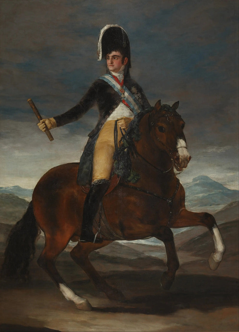 Portrait équestre de Ferdinand VII - Francisco de Goya