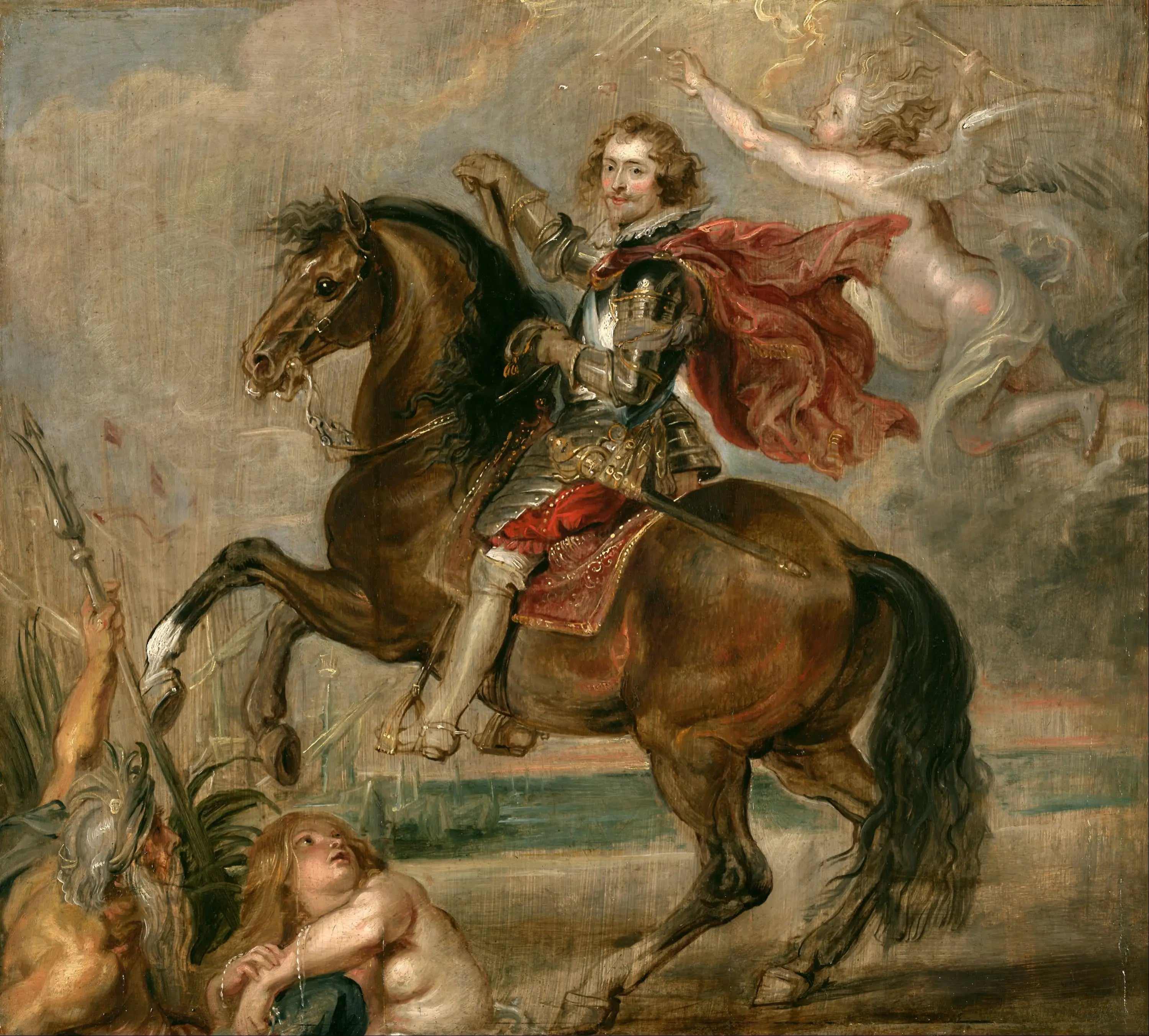 Portrait équestre du duc de Buckingham - Peter Paul Rubens image 1 reproduction artisanale de tableau