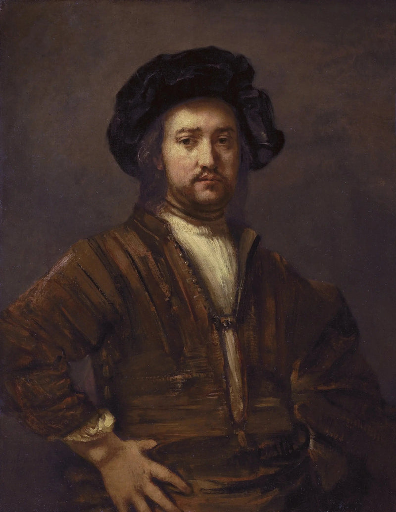 Portrait d’un homme les mains sur les hanches – Rembrandt, 1658