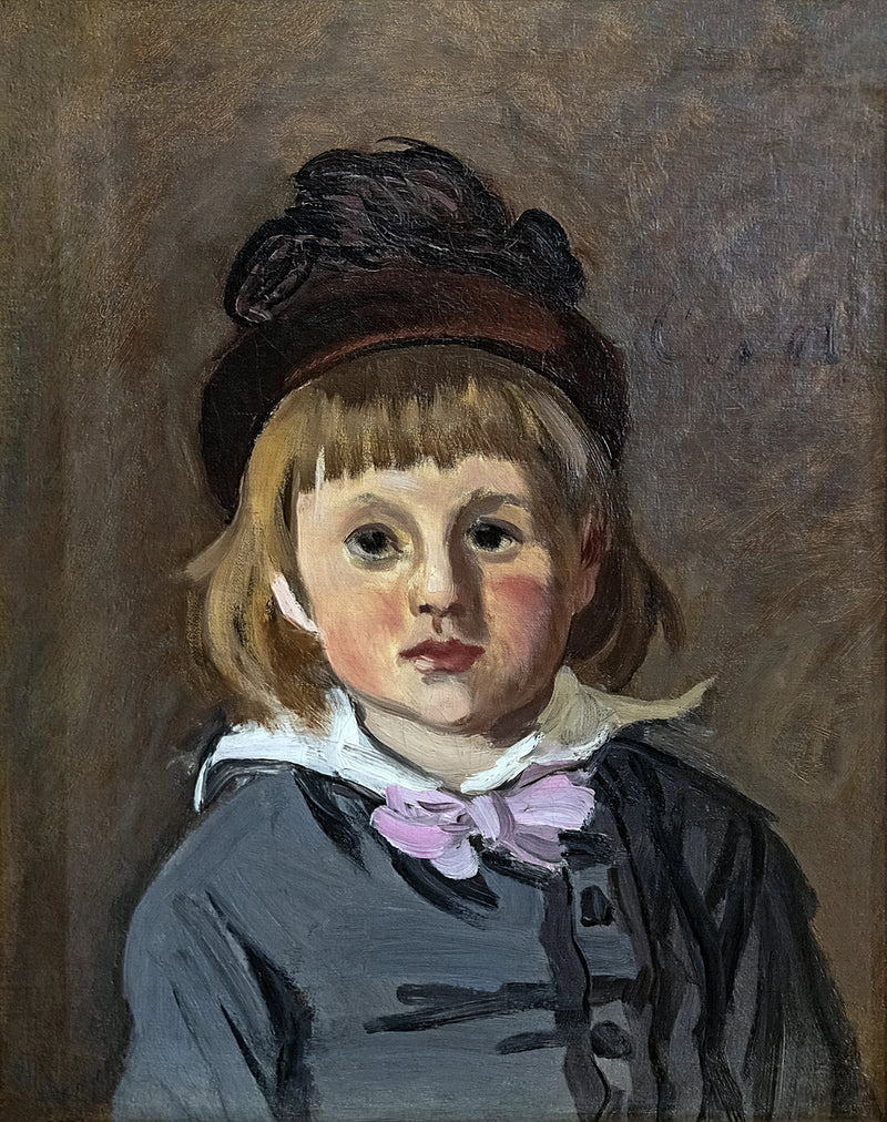Portrait de Jean Monet en bonnet à pompon W142 – Claude Monet