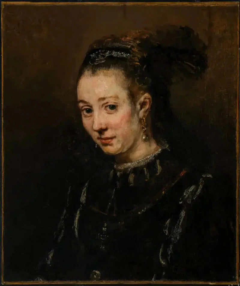 Portrait d’une jeune femme – suiveur de Rembrandt