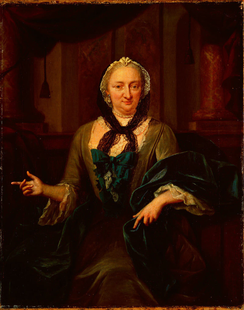 Portrait de Margaretha Trip (1699-1778). Épouse de Harmen Hendrik van de Poll - Jan Maurits Quinkhard