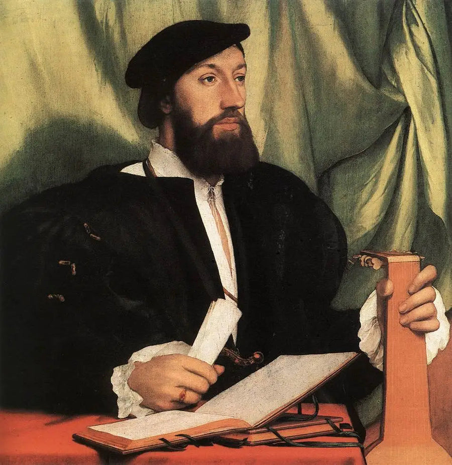 Portrait of a man with a lute - Hans Holbein le Jeune