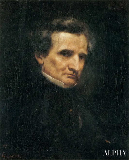 Portrait of Hector Berlioz - Gustave Courbet - Reproductions de tableaux et peintures haut de gamme