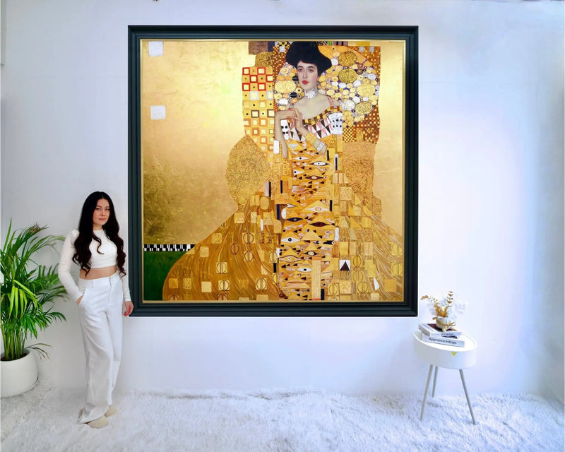 Portrait Réimaginé d'Adele Bloch-Bauer par Master Apollon | 200 x 200 cm