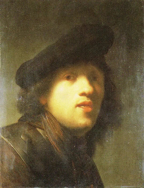 Portrait de Rembrandt à la gorgerette et au béret – d’après Rembrandt, vers 1629