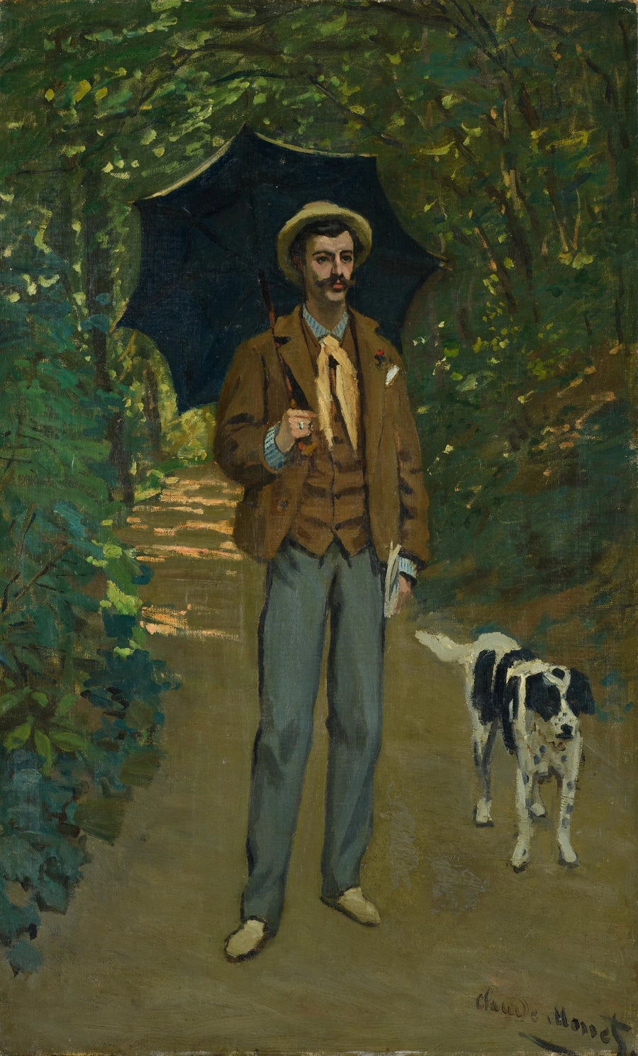 Portrait de Victor Jacquemont au parasol W54 – Claude Monet