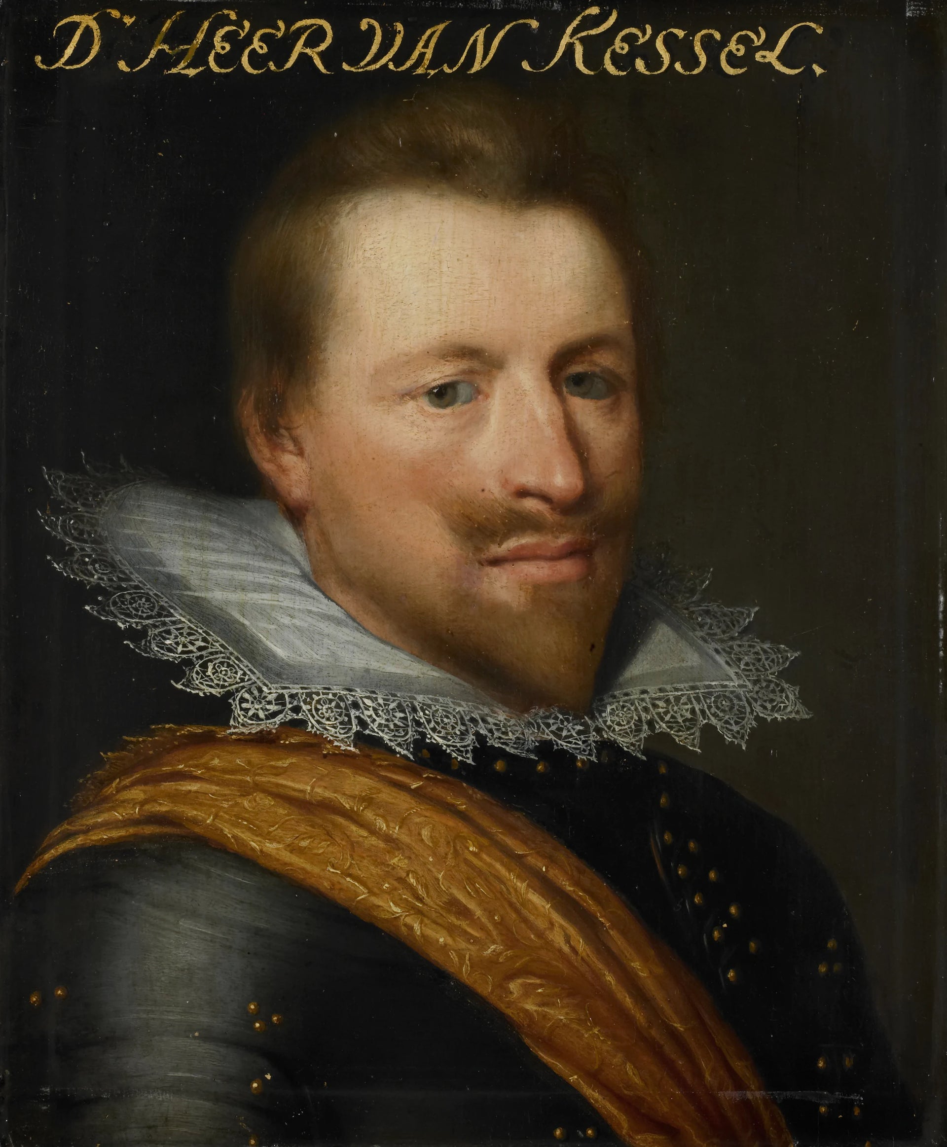 Portrait de Willem Adriaen (?-1625), comte de Hornes, seigneur de Kessel et Westwezel - Jan van Ravesteyn