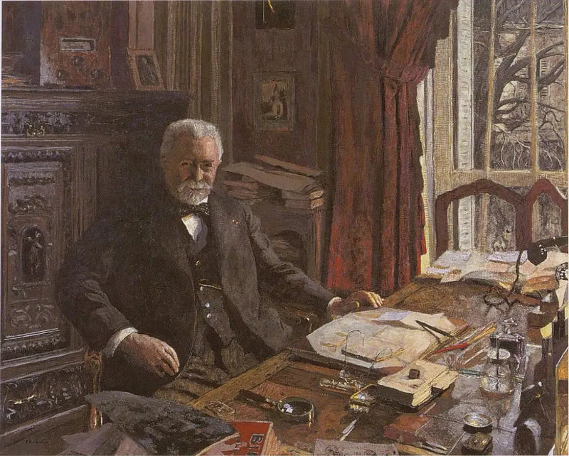 Porträt André Bénac in seinem Büro - Édouard Vuillard