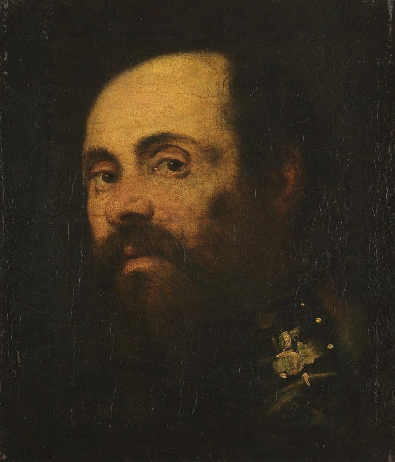 Porträt eines bärtigen Mannes - Jacopo Tintoretto