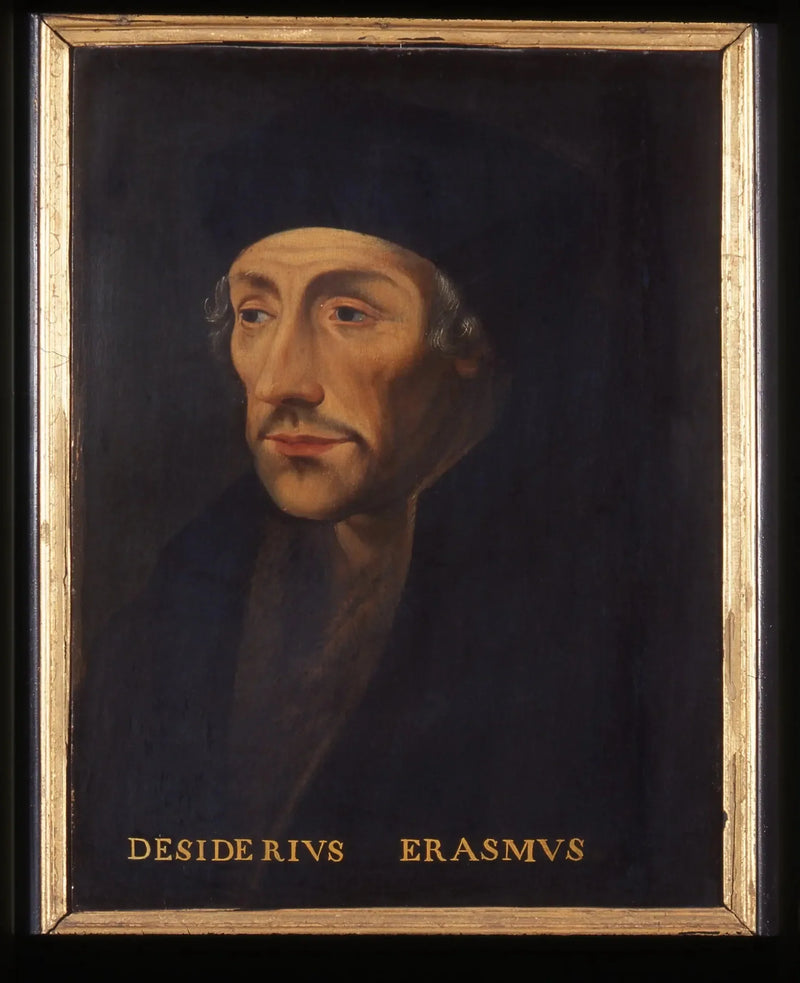 Portret van Desiderius Erasmus, humanist - Hans Holbein le Jeune