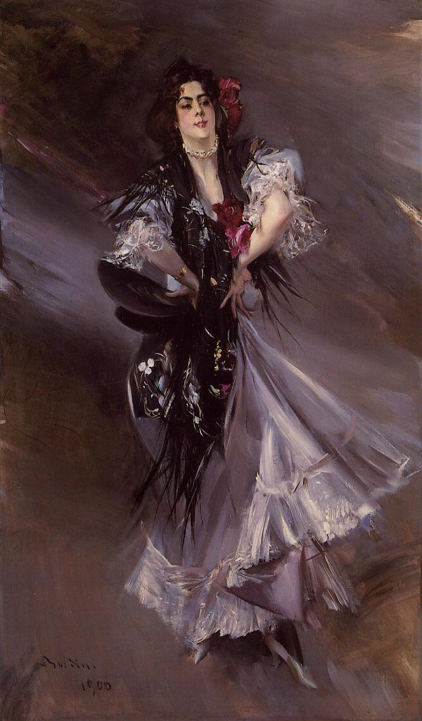 Portriat de Anita de la Ferie - la danseuse espagnole" - Giovanni Boldini