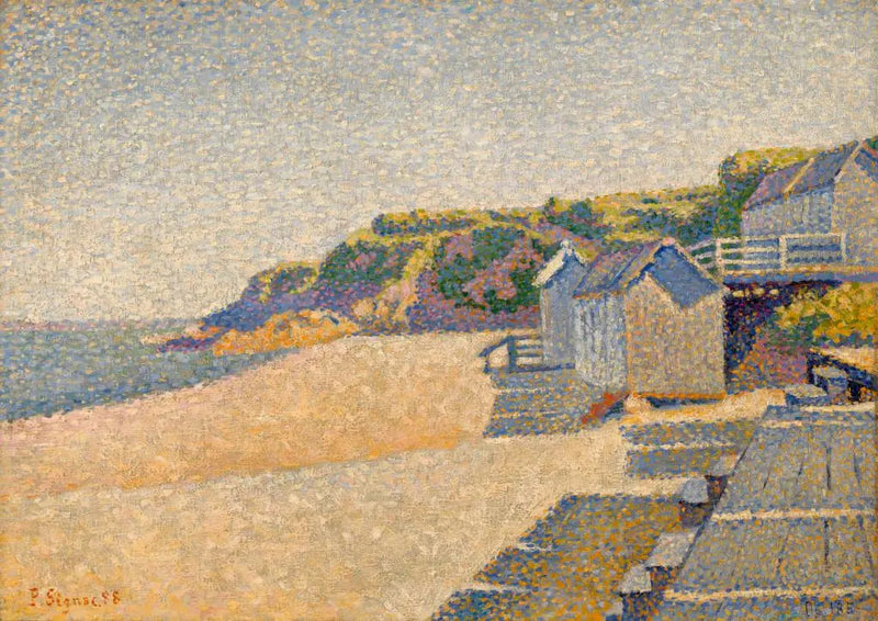 Portrieux, Les Cabines de Bain, Opus 185 (Plage de la Comtesse) - Paul Signac