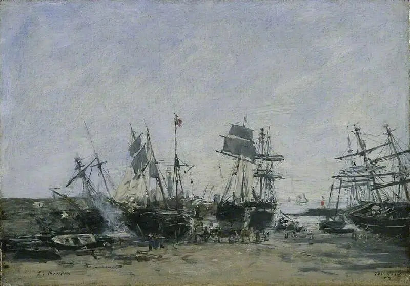 Portrieux, marée basse - Eugène Boudin