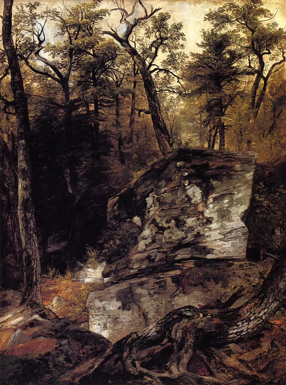 Poste de garde, montagnes Catskill - Asher Brown Durand image 1 reproduction de peinture à l’huile