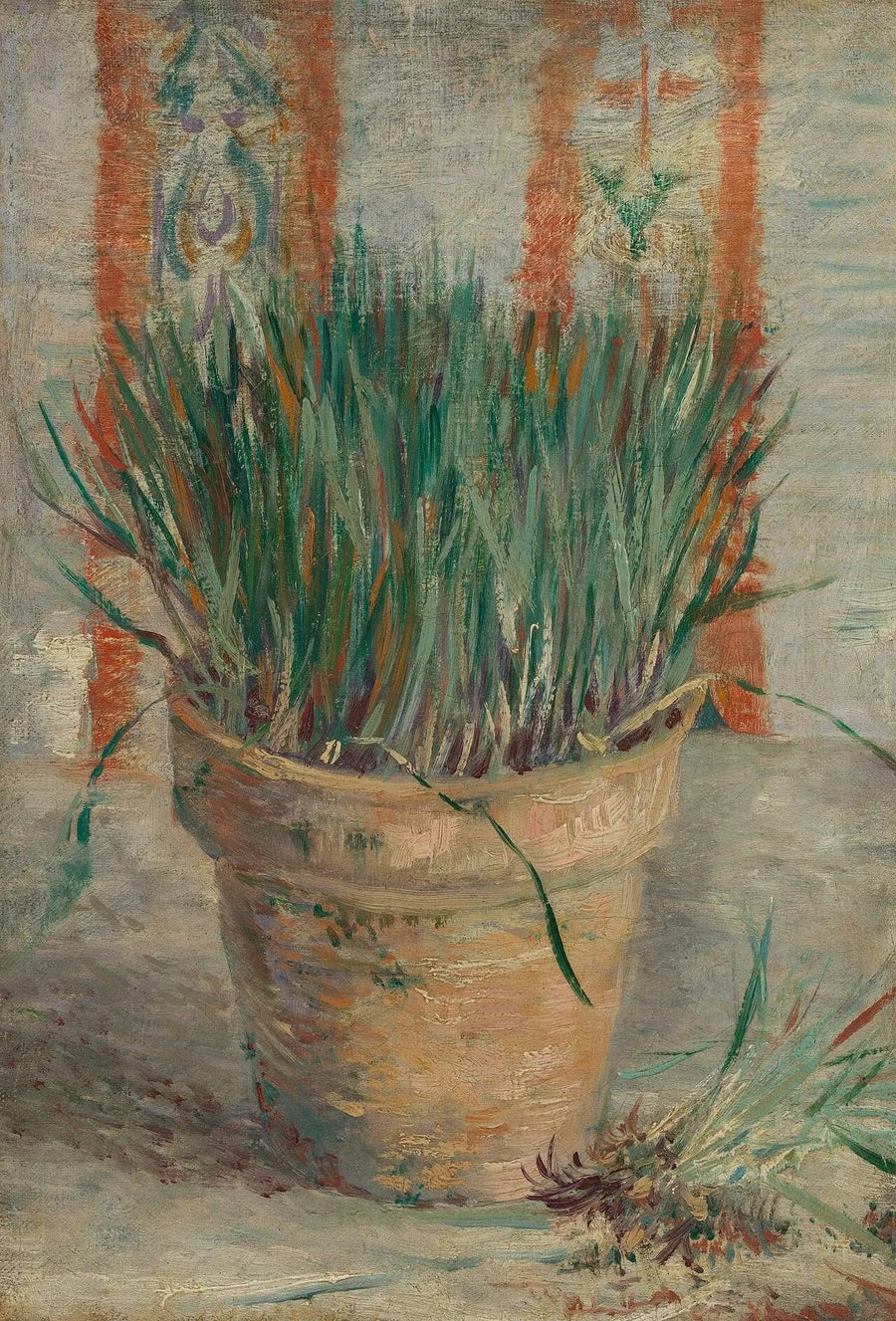 Pot de fleurs avec ciboulette à l'ail - Vincent van Gogh