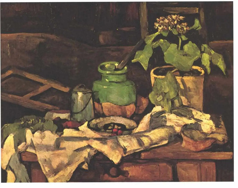 Pot de fleurs sur une table - Paul Cézanne