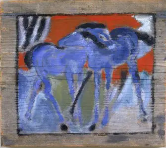 Poulains bleus - Franz Marc