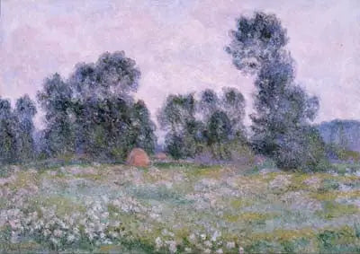 Reproduction du tableau « Prairie à Giverny - Claude Monet » par Alpha Reproduction en peinture à l’huile