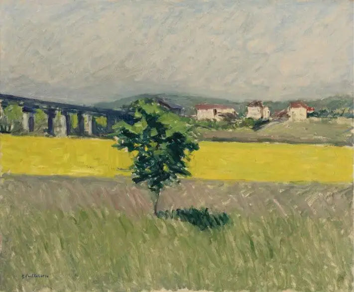 Prairie au Pont d'Argenteuil - Gustave Caillebotte