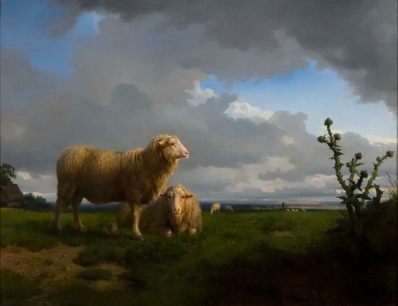 Prairie et moutons - Rosa Bonheur