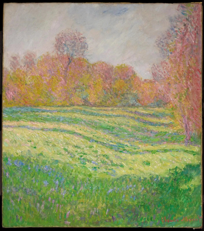 Prairie à Giverny, effet d’automne W1083 – Claude Monet