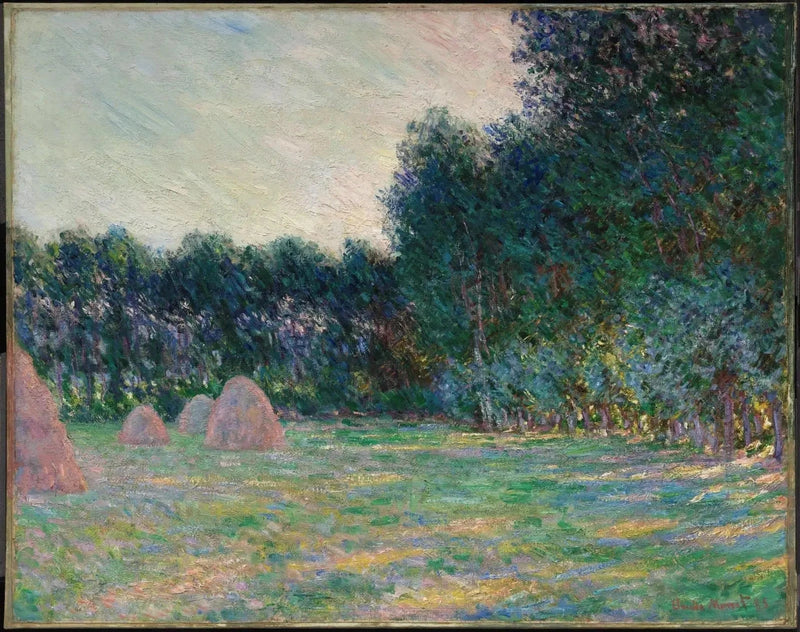 Prairie aux meules près de Giverny W995 – Claude Monet