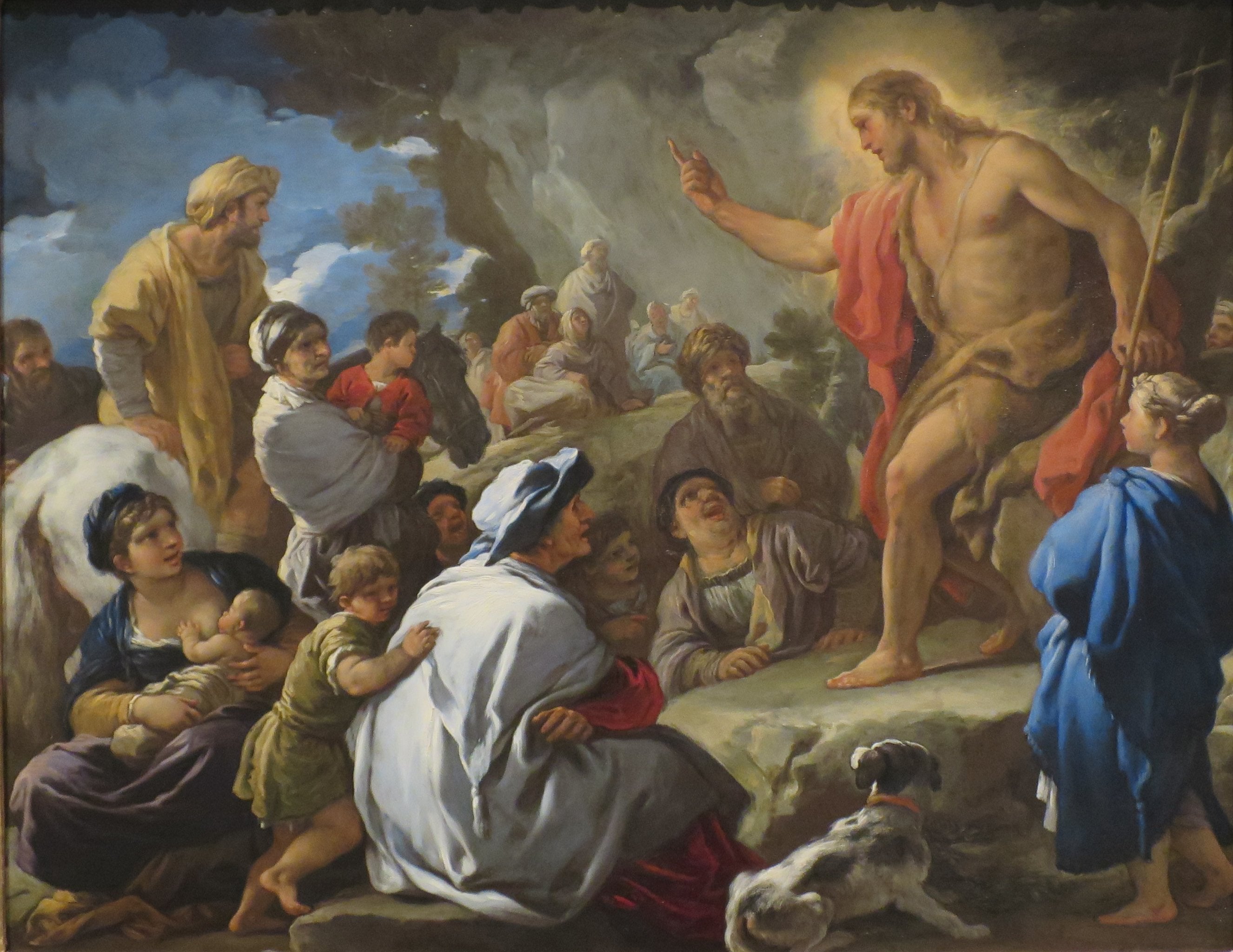 Prédication de saint Jean-Baptiste - Luca Giordano