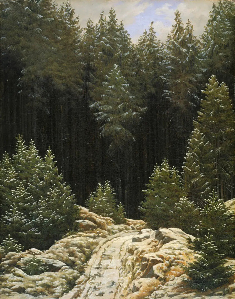 Première neige - Caspar David Friedrich
