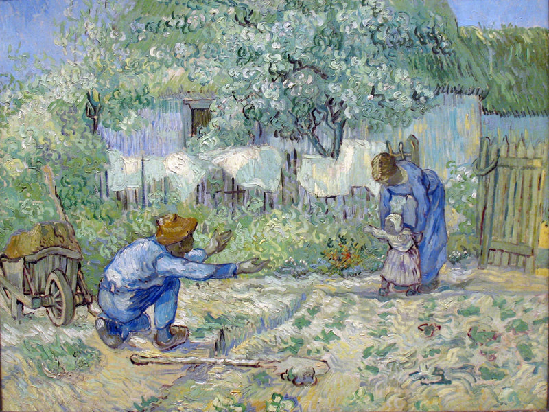 Premiers pas, d'après Millet - Vincent van Gogh