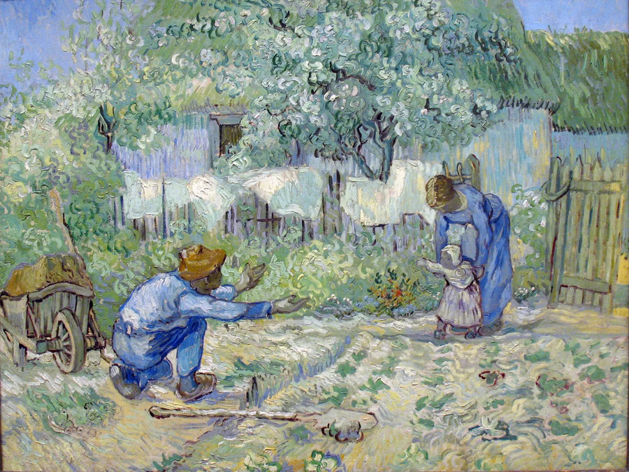 Premiers pas, d'après Millet - Vincent van Gogh
