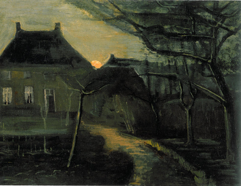Le Presbytère de Nuenen au crépuscule, F183 – Van Gogh