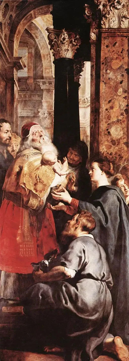 Présentation au Temple (panneau droit du tripyque) - Peter Paul Rubens